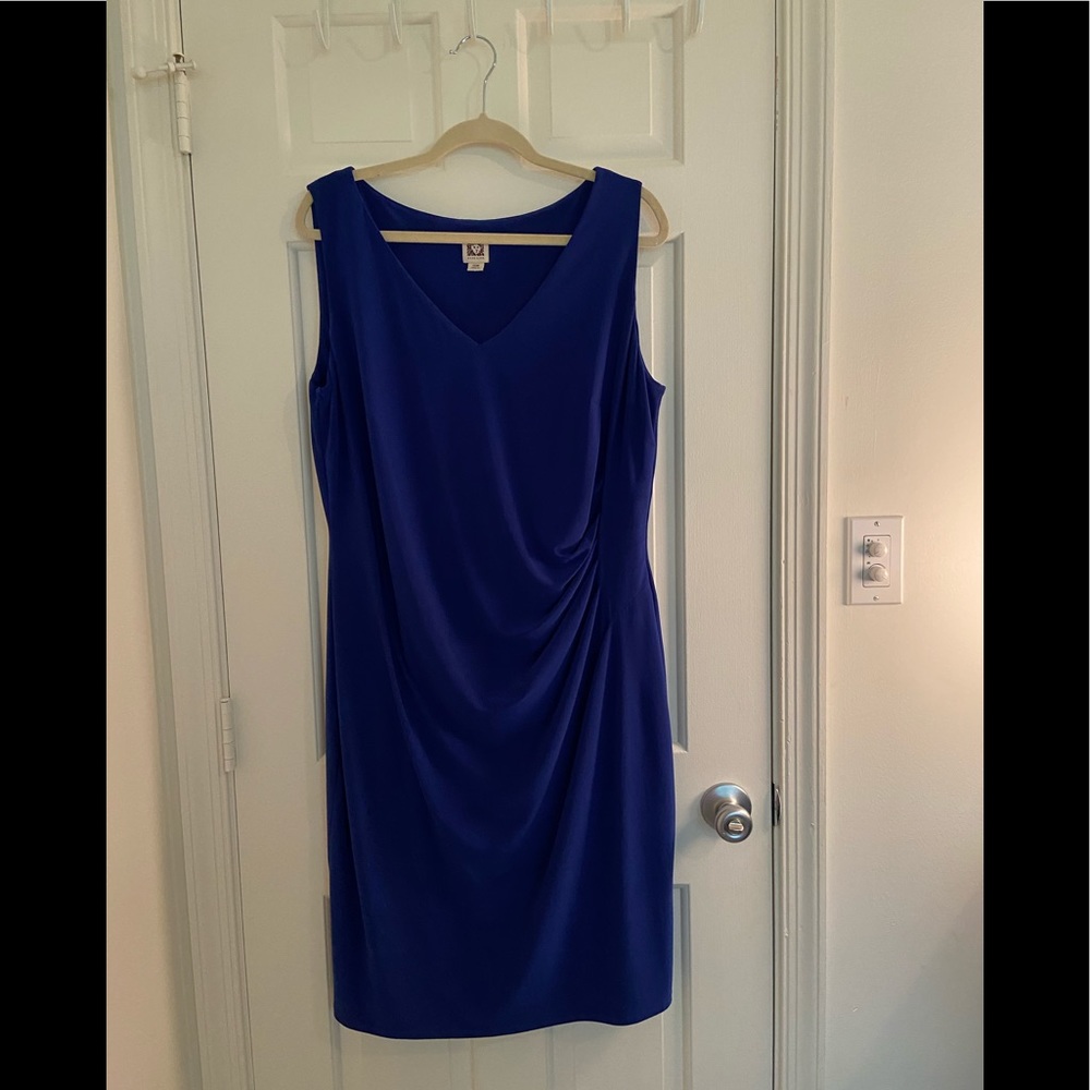 Anne Klein Blue Dress 14W